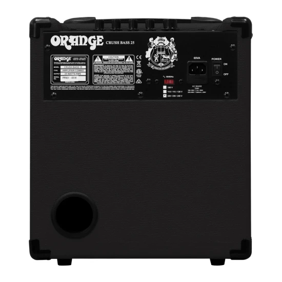 Orange Crush Bass 25 Black basszuskombó