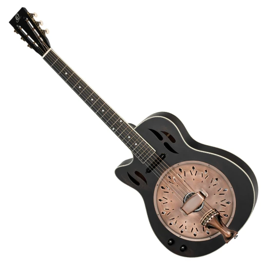 Ortega RRG40CE-DBK-L Americana Series rezonátor gitár