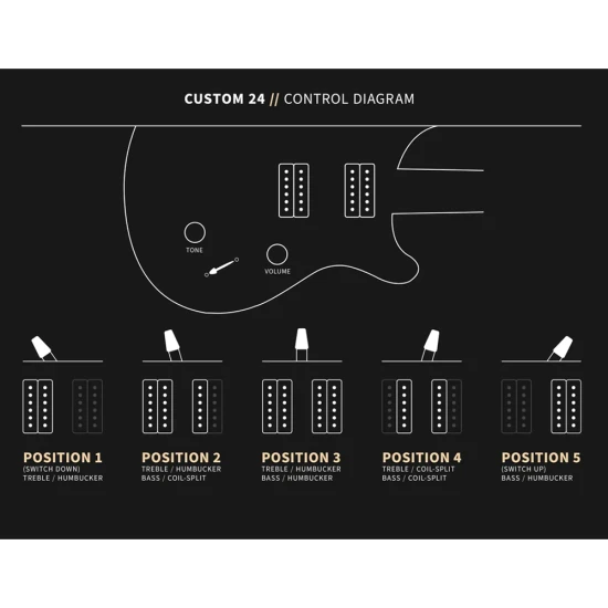 PRS Custom 24 40TH Anniversary Limited Edition Satin Charcoal