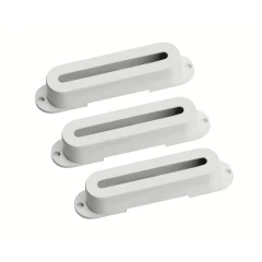 Seymour Duncan Pickup Cover Set for Hot Stack Strat - White with Logo