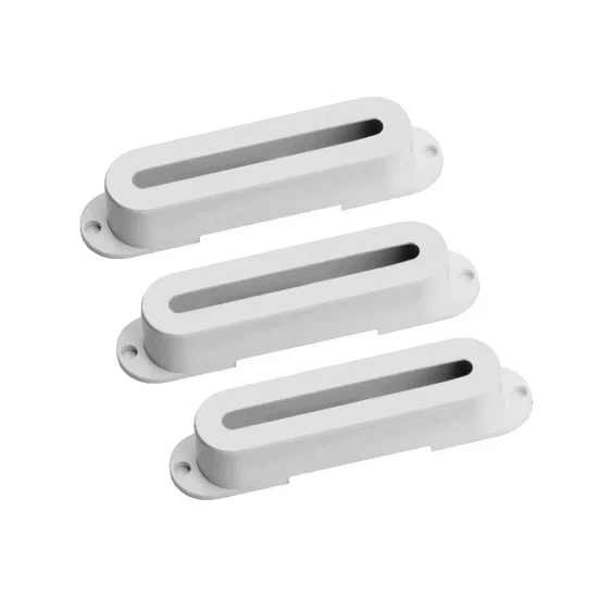 Seymour Duncan Pickup Cover Set for Hot Stack Strat - White with Logo