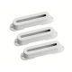 Seymour Duncan Pickup Cover Set for Hot Stack Strat - White with Logo