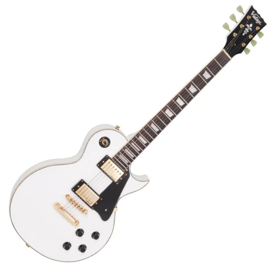 Vintage V100AW Artic White elektromos gitár