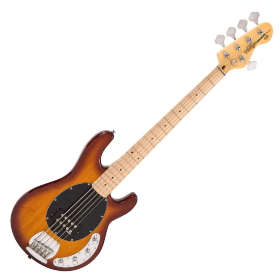 Vintage V965TSB Tobacco Sunburst 5 húros aktív basszusgitár